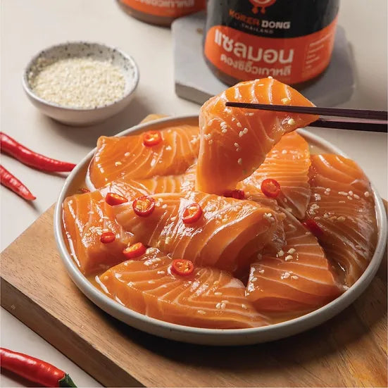 Korean pickled Salmon Pickled in Special Soy Sauce